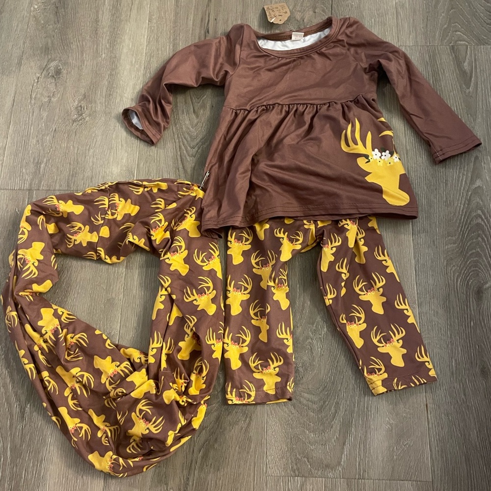 Baby Girl 3-6 Month Dress and Mommy Scarf